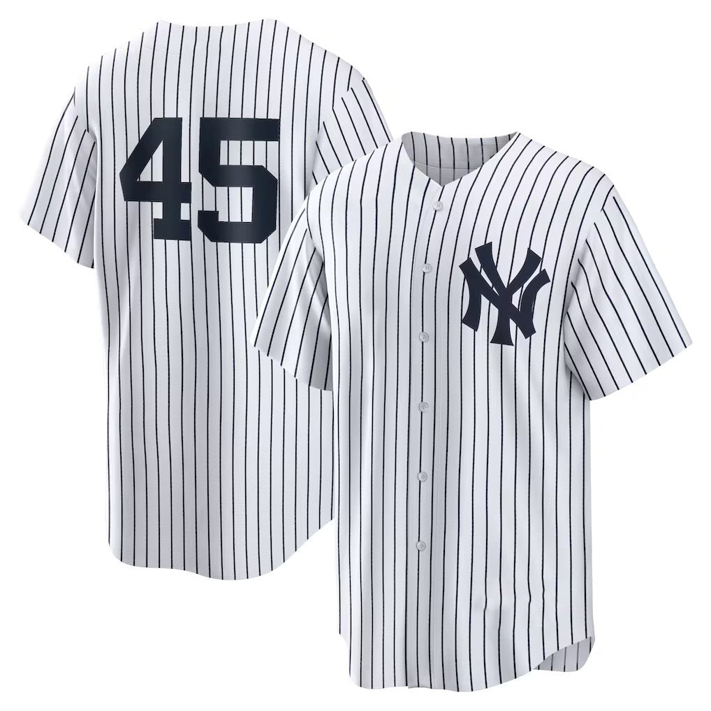 Boles  New York Yankees #45 Gerrit Cole White  Home Replica Player Name Jersey