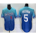 Boles Los Angeles Dodgers #5 Freddie Freeman Blue  2025 City Connect Limited Stitched Jersey