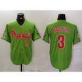 Boles  Philadelphia Phillies #3 Bryce Harper Number Green  With Patch Stitched Cool Base Jersey