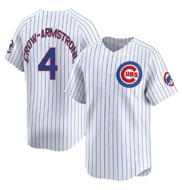 Boles  Chicago Cubs #4 Pete Crow-Armstrong White  Home Limited Stitched Jersey