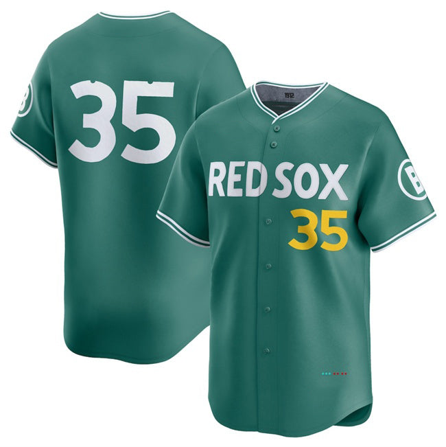 Boles Boston Red Sox #35 Garrett Crochet Green  2025 City Connect Limited Stitched Jersey