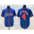Boles  Chicago Cubs #4 Pete Crow-Armstrong Royal  Cool Base Stitched Jersey