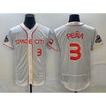 Boles Houston Astros #3 Jeremy Pena Number White  2023 City Connect Flex Base Stitched Jersey 3