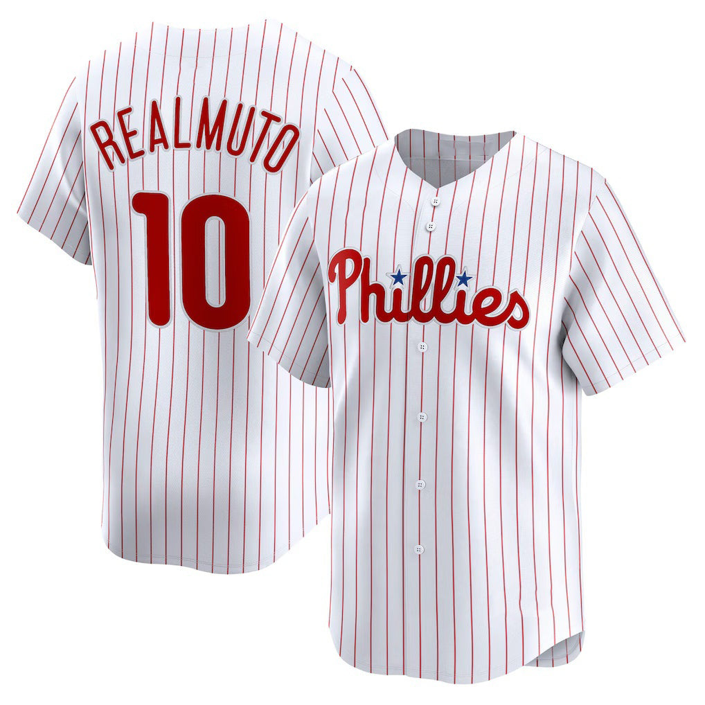 Boles  Philadelphia Phillies #10 J.T. Realmuto White  Home Limited Player Jersey