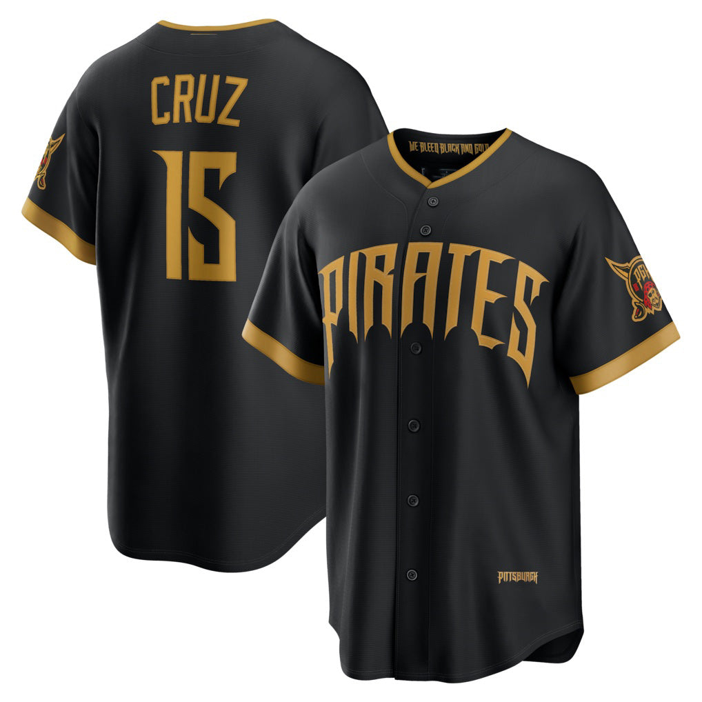 Boles  Pittsburgh Pirates #15 Oneil Cruz Black  2026 City Connect Stadium Jersey