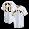 Boles  Pittsburgh Pirates #30 Paul Skenes White  Home Replica Jersey