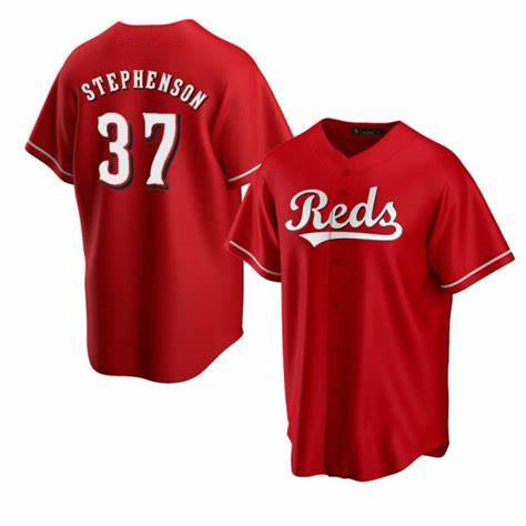 Boles Cincinnati Reds #37 Tyler Stephenson Red  Cool Base Jersey