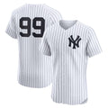 Boles  New York Yankees #99 Aaron Judge White  Home Elite Player Jersey