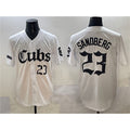 Boles  Chicago Cubs #23 Ryne Sandberg White  'Gothic North Side Edition' Vapor Premier Limited Stitched Jersey