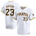 Boles  Pittsburgh Pirates #23 Mitch Keller White  Home Limited Stitched Jersey