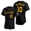 Boles  Pittsburgh Pirates #10 Bryan Reynolds Black  Alternate 2nd Pittsburgh Flex Base Jersey