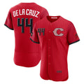 Boles Cincinnati Reds #44 Elly De La Cruz Red  2026 City Connect Authentic Sponsor Patch Jersey