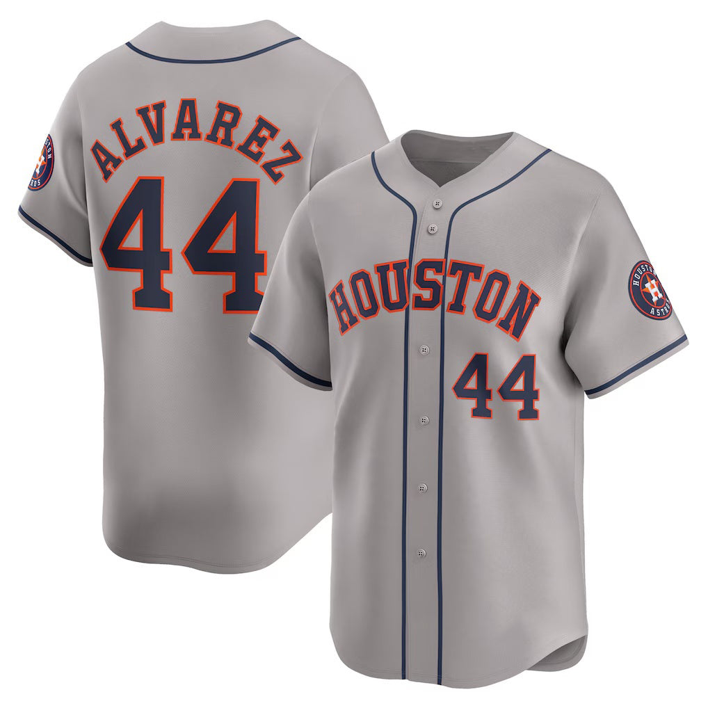 Boles Houston Astros #44 Yordan Alvarez Gray  Away Limited Player Jersey