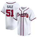 Boles Atlanta Braves #51 Chris Sale White  Home Limited Player Jersey