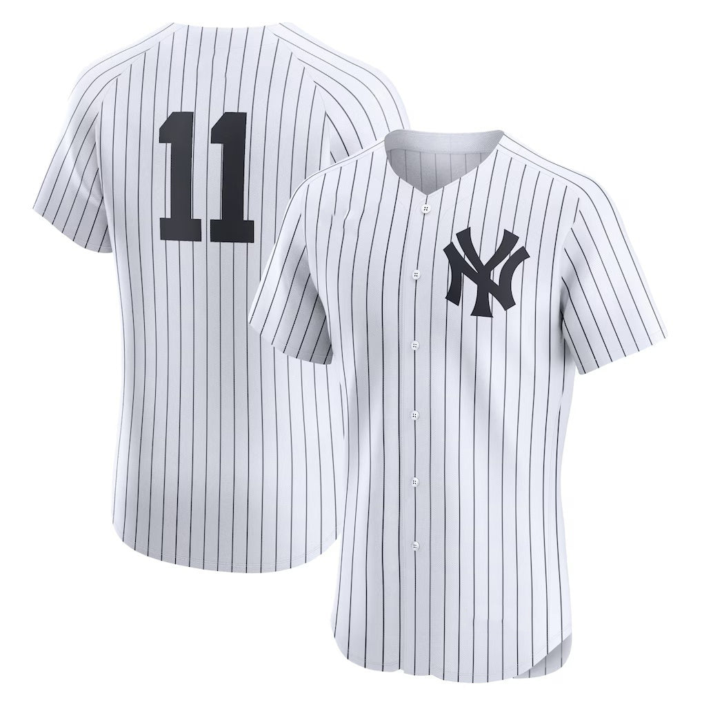 Boles  New York Yankees #11 Anthony Volpe White  Home Elite Jersey