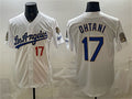 Boles Los Angeles Dodgers #17 Shohei Ohtani White  2026 Gold Collection 9x & B2B Champs Patch Stitched Jersey