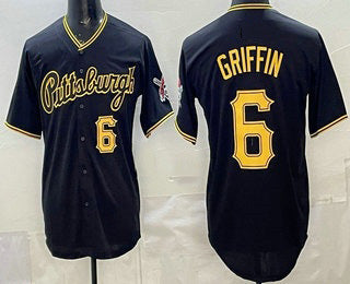 Boles  Pittsburgh Pirates #6 Konnor Griffin Black  Alternate Limited Jersey