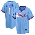 Boles A.Braves #1 Ozzie Albies Player Powder Blue 2026 City Connect T shirt Stitched Jerseys