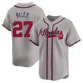 Boles A.Braves #27 Austin Riley Player Gray Limited Away Stitched Jerseys