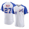 Boles A.Braves #27 Austin Riley Player White Authentic City Connect Stitched Jerseys