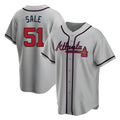 Boles A.Braves #51 Chris Sale Player Gray City Connect Stitched Jerseys
