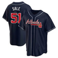 Boles A.Braves #51 Chris Sale Player Navy City Connect Stitched Jerseys
