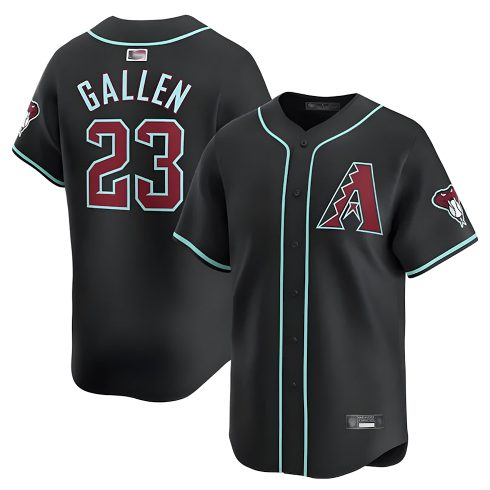 Boles A.Diamondbacks #23 Zac Gallen Player Black Replica Game Stitched Jerseys