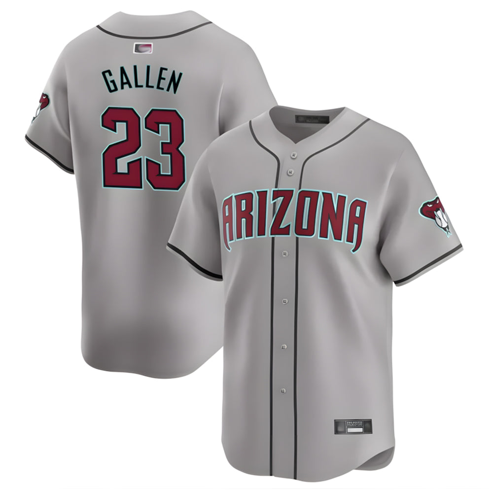 Boles A.Diamondbacks #23 Zac Gallen Player Gray Replica Game Stitched Jerseys