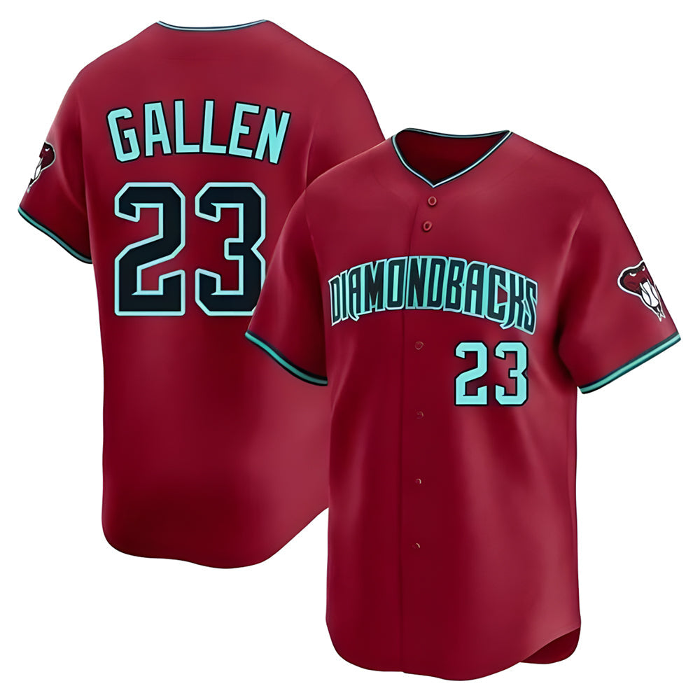 Boles A.Diamondbacks #23 Zac Gallen Player Red Blue reserve Replica Game Stitched Jerseys
