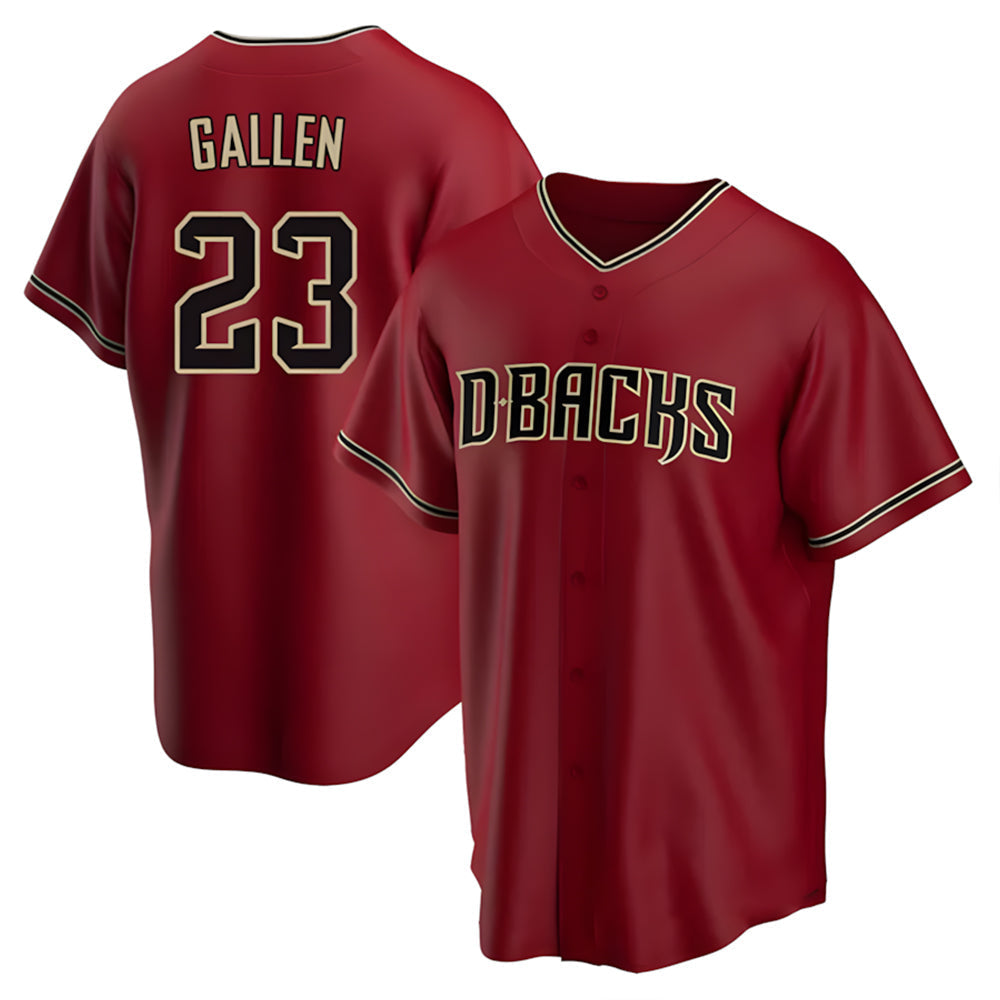 Boles A.Diamondbacks #23 Zac Gallen Player Red Replica Game Stitched Jerseys