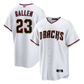 Boles A.Diamondbacks #23 Zac Gallen Player White Cool Replica Stitched Jerseys