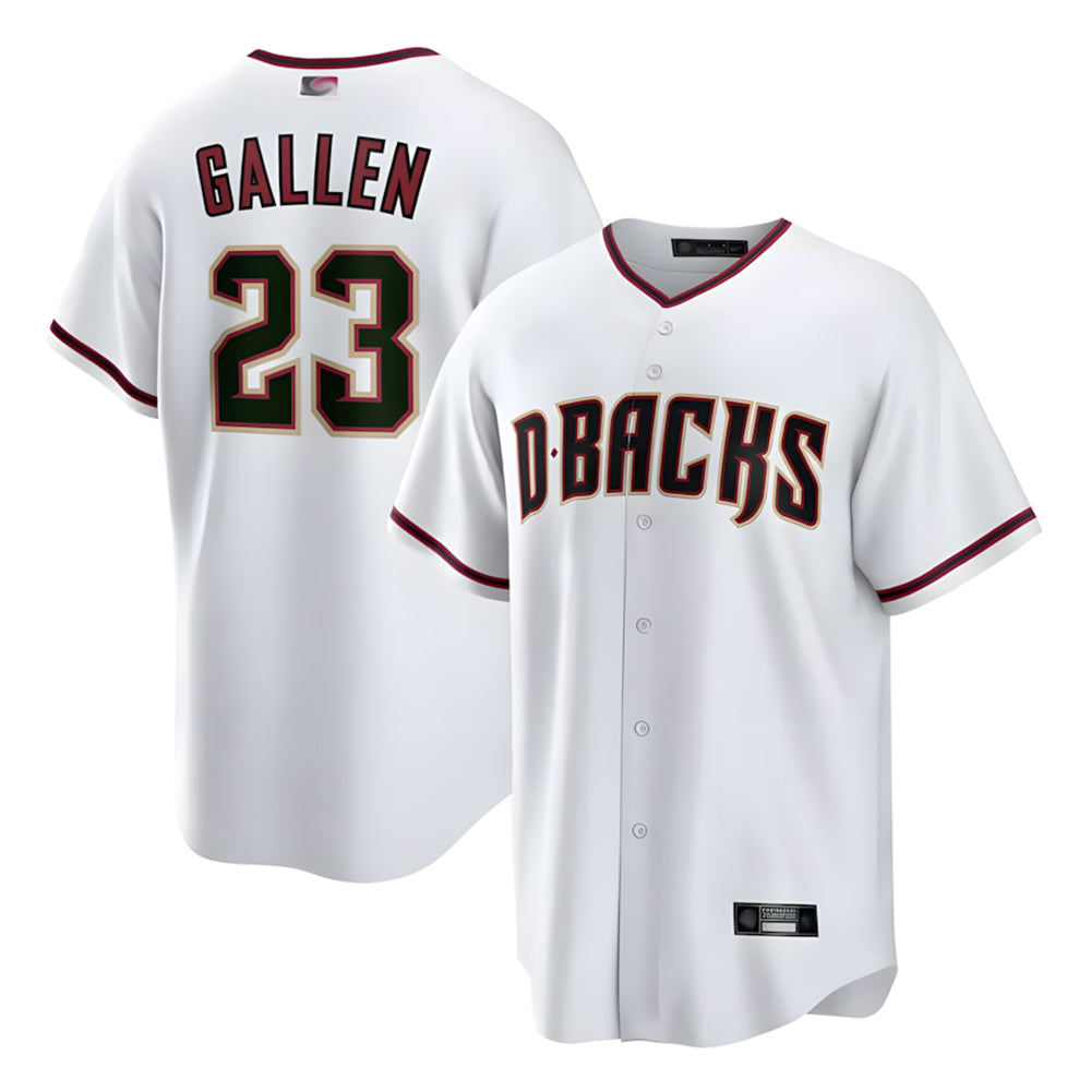 Boles A.Diamondbacks #23 Zac Gallen Player White Cool Replica Stitched Jerseys