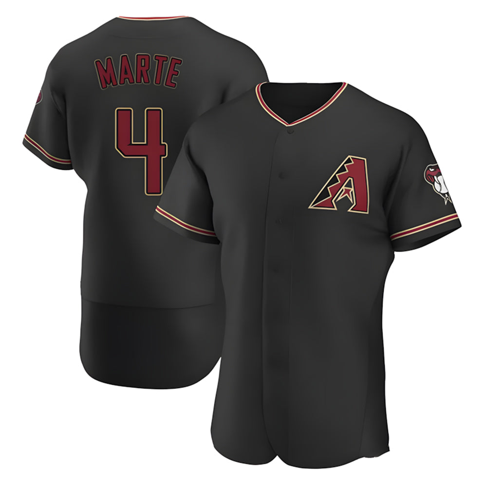 Boles A.Diamondbacks #4 Ketel Marte Player Black Limited Elite Stitched Jerseys