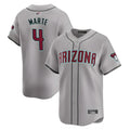 Boles A.Diamondbacks #4 Ketel Marte Player Gray Replica Game Stitched Jerseys