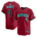 Boles A.Diamondbacks #4 Ketel Marte Player Red Home Limited Stitched Jerseys