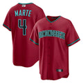 Boles A.Diamondbacks #4 Ketel Marte Player Red Home Replica Stitched Jerseys