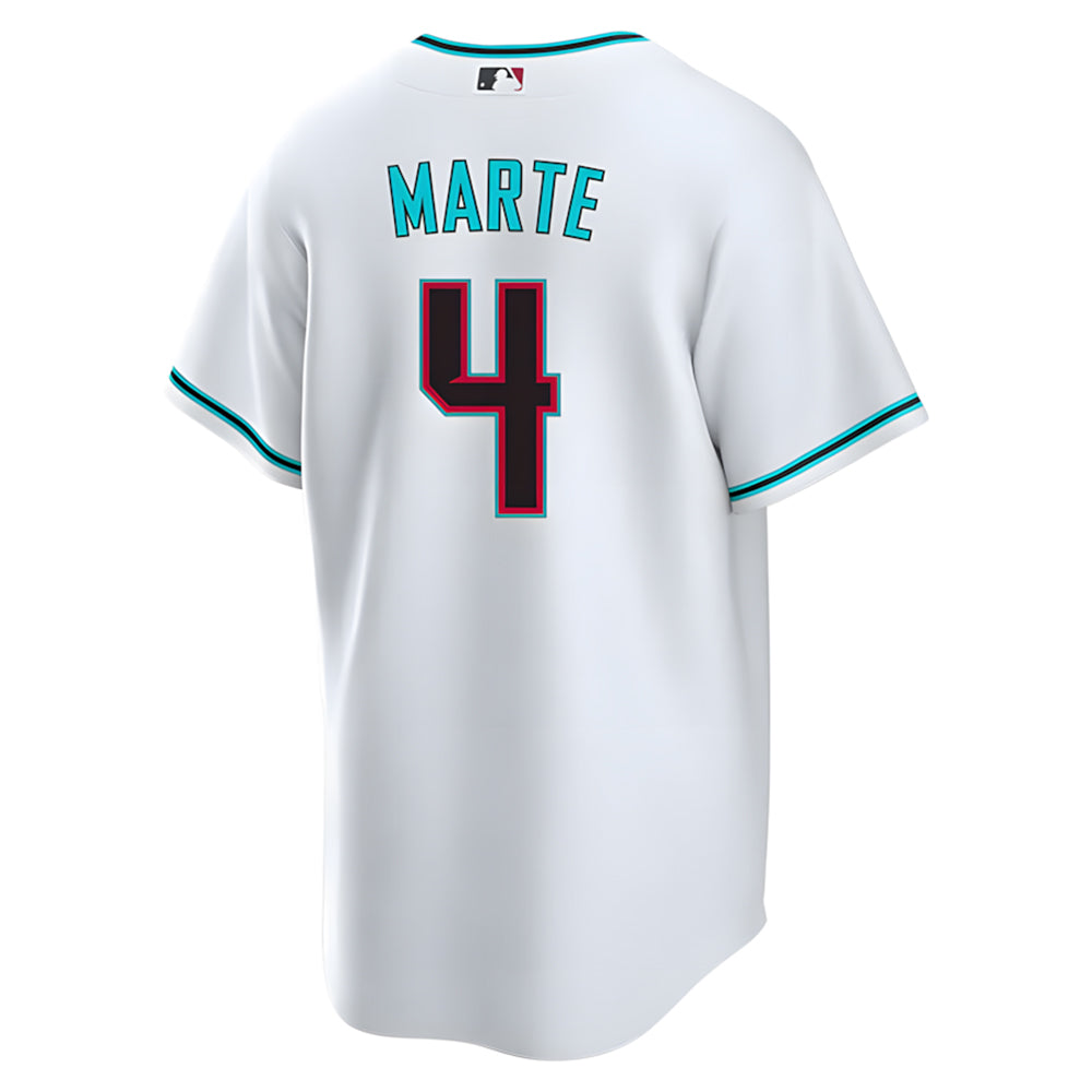 Boles A.Diamondbacks #4 Ketel Marte Player White Replica Alt Game Stitched Jerseys