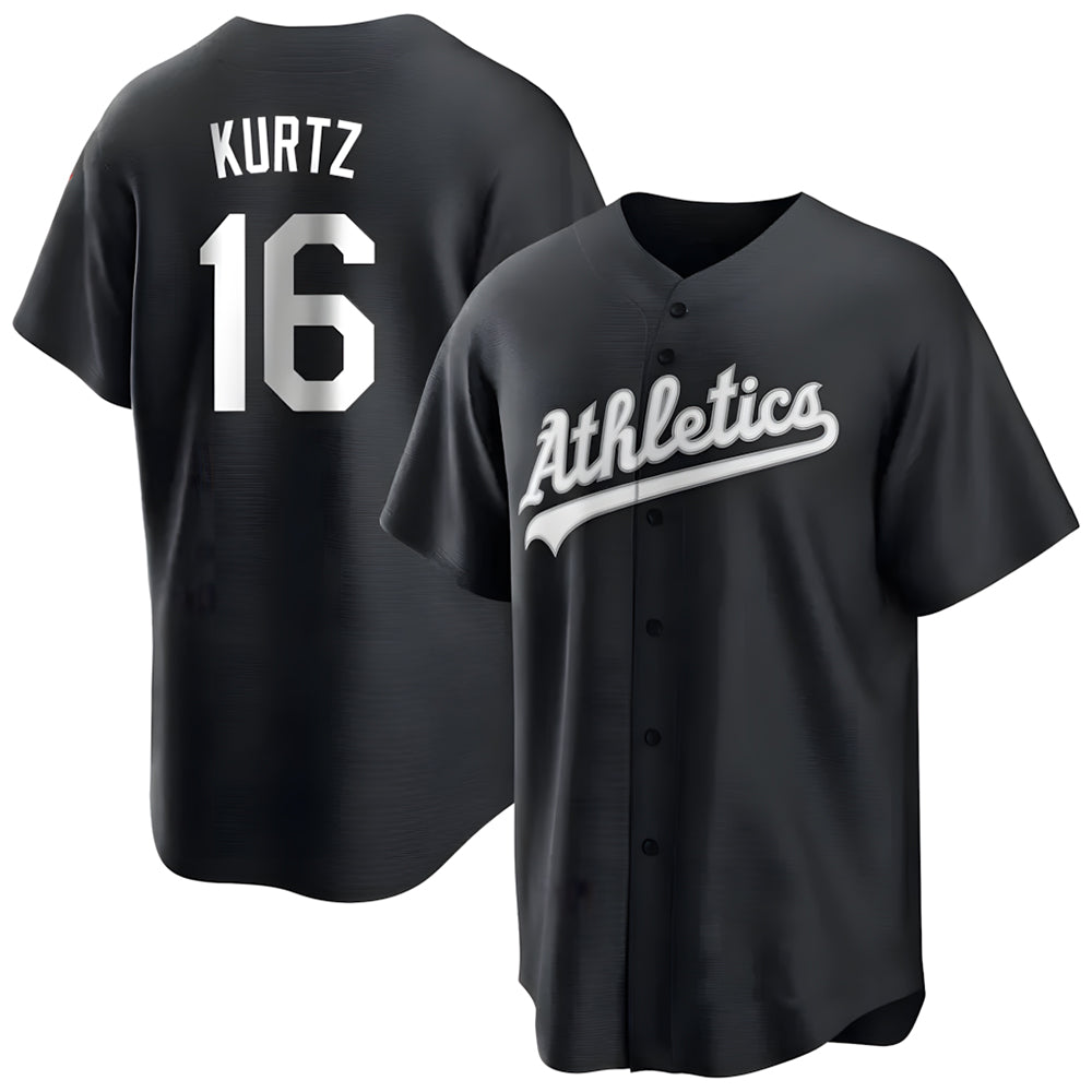 Boles Athletics #16 Nick Kurtz Player Black Game Stitched Jerseys