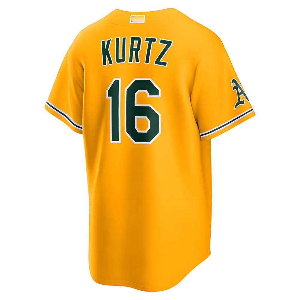 Boles Athletics #16 Nick Kurtz Player Gold Alternate Stadium Stitched Jerseys