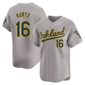 Boles Athletics #16 Nick Kurtz Player Grey Home Limited Stitched Jerseys