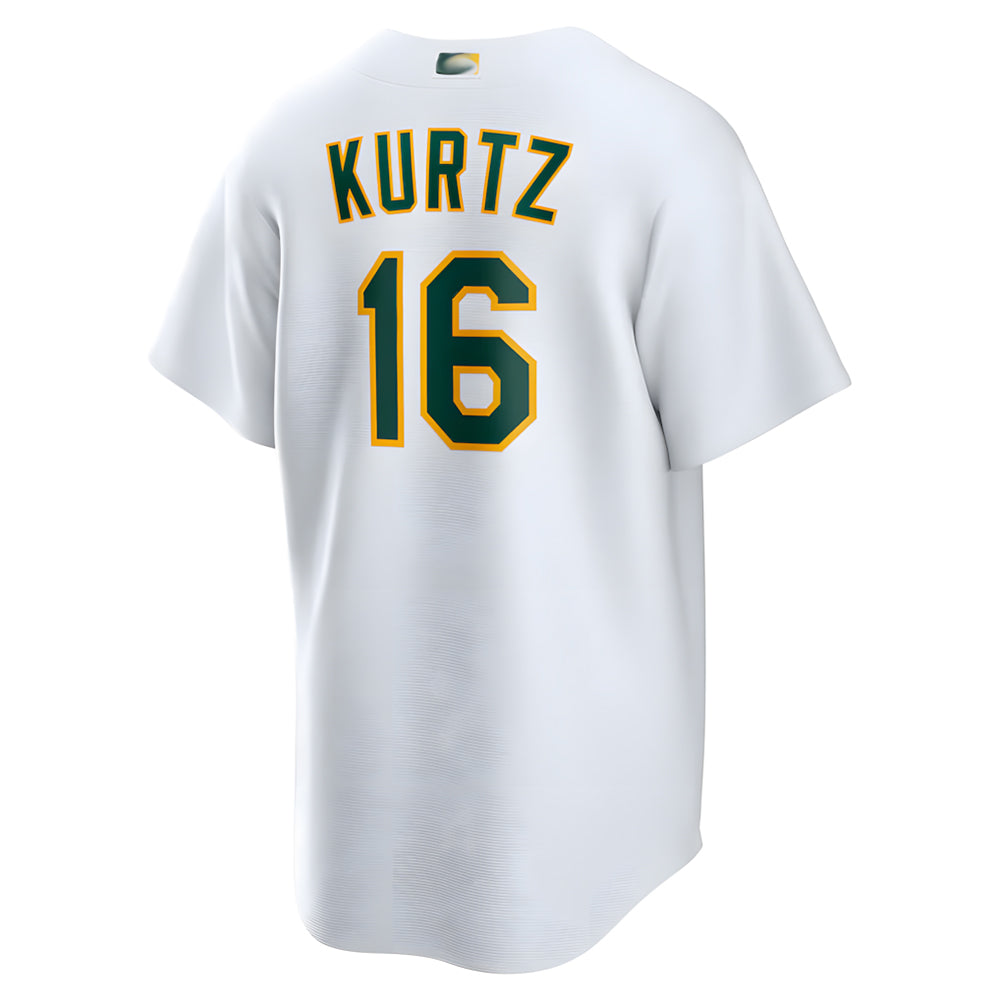 Boles Athletics #16 Nick Kurtz Player White Home Game Stitched Jerseys