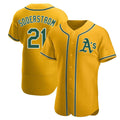 Boles Athletics #21 Tyler Soderstrom Player Gold Authentic Alternate Stitched Jersey