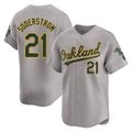 Boles Athletics #21 Tyler Soderstrom Player Gray Limited Away Stitched Jersey