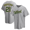 Boles Athletics #21 Tyler Soderstrom Player Gray Replica Road Stitched Jersey