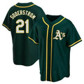 Boles Athletics #21 Tyler Soderstrom Player Green Replica Alternate Stitched Jersey