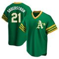 Boles Athletics #21 Tyler Soderstrom Player Green Replica Cooperstown Collection Stitched Jersey