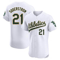 Boles Athletics #21 Tyler Soderstrom Player White Elite Home Stitched Jersey