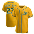 Boles Athletics #23 Shea Langeliers Player Gold Authentic Alternate Stitched Jerseys