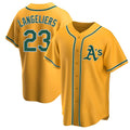 Boles Athletics #23 Shea Langeliers Player Gold Replica Alternate Stitched Jersey