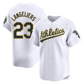 Boles Athletics #23 Shea Langeliers Player White Limited Home Stitched Jersey